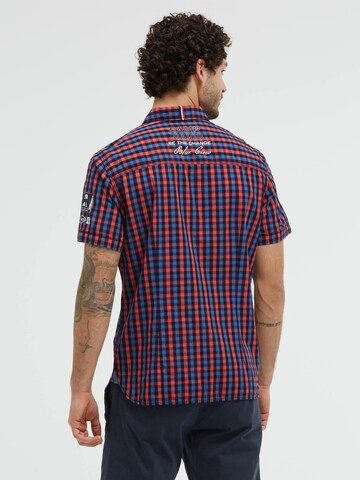 CAMP DAVID Slim fit Button Up Shirt in Orange