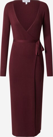 EDITED Knit dress 'Mailien' in Red: front