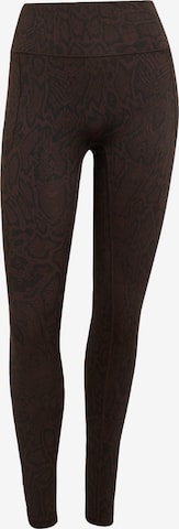 ADIDAS PERFORMANCE - Skinny Pantalón deportivo 'Optime PrimeLift' en marrón: frente