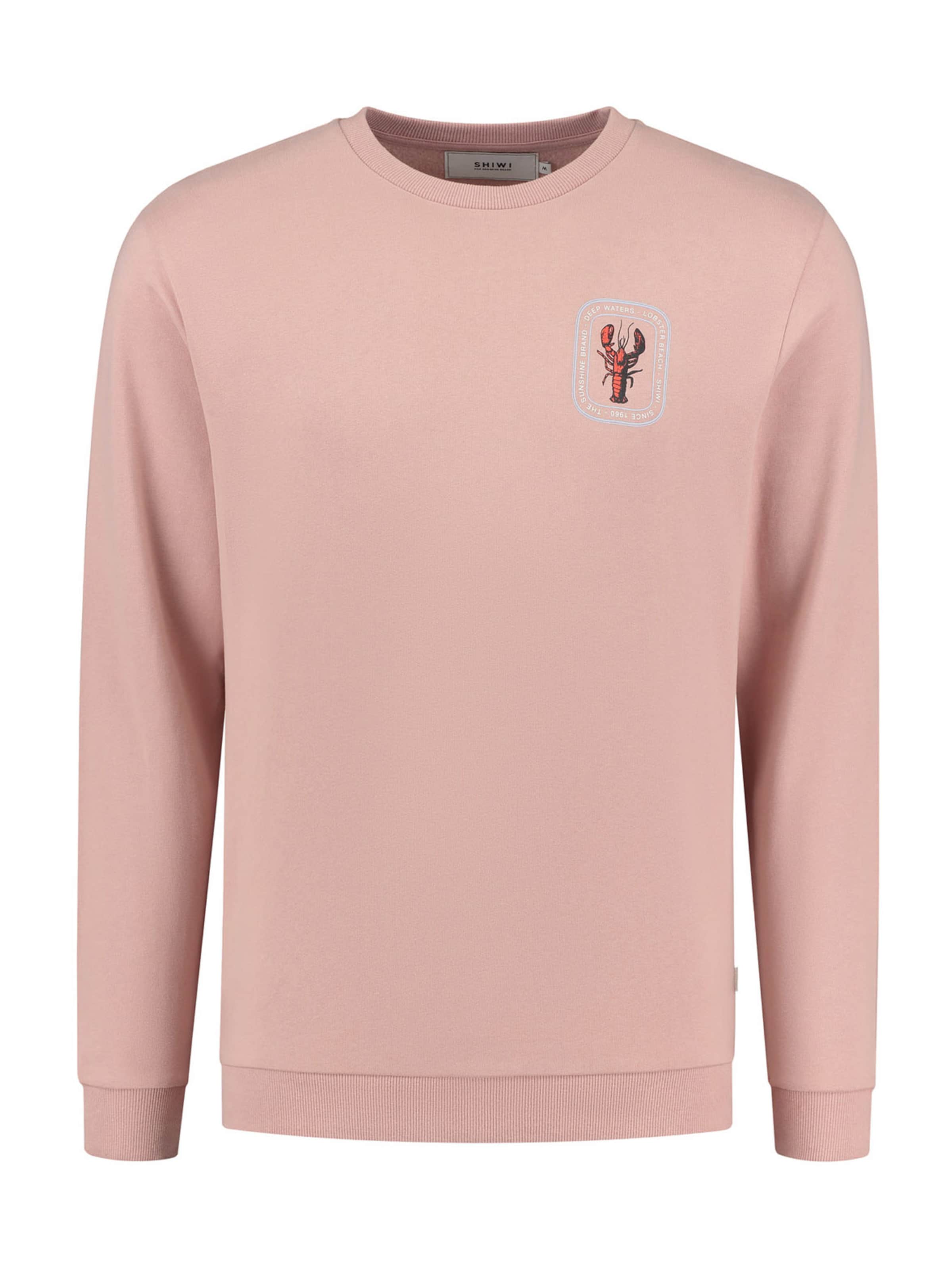 Männer Sweat Shiwi Sweatshirt 'Lobster' in Altrosa - QO73791 Männer Sweat Shiwi Sweatshirt 'Lobster' in Altrosa - QO73791