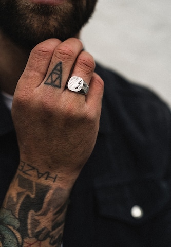 Bague 'Thunder' Haze&Glory en argent : devant