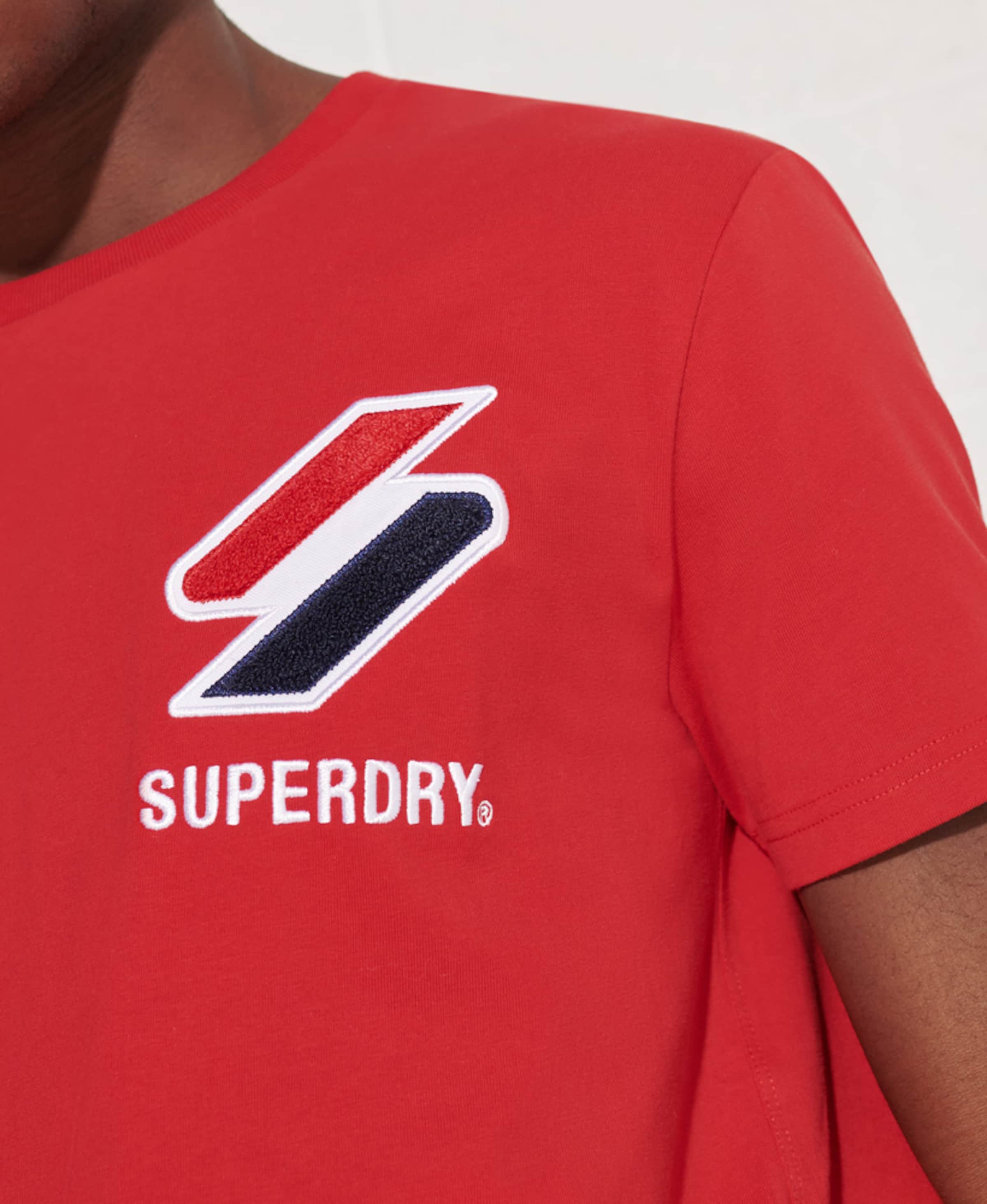 Männer Große Größen Superdry T-Shirt in Rot - VI56442