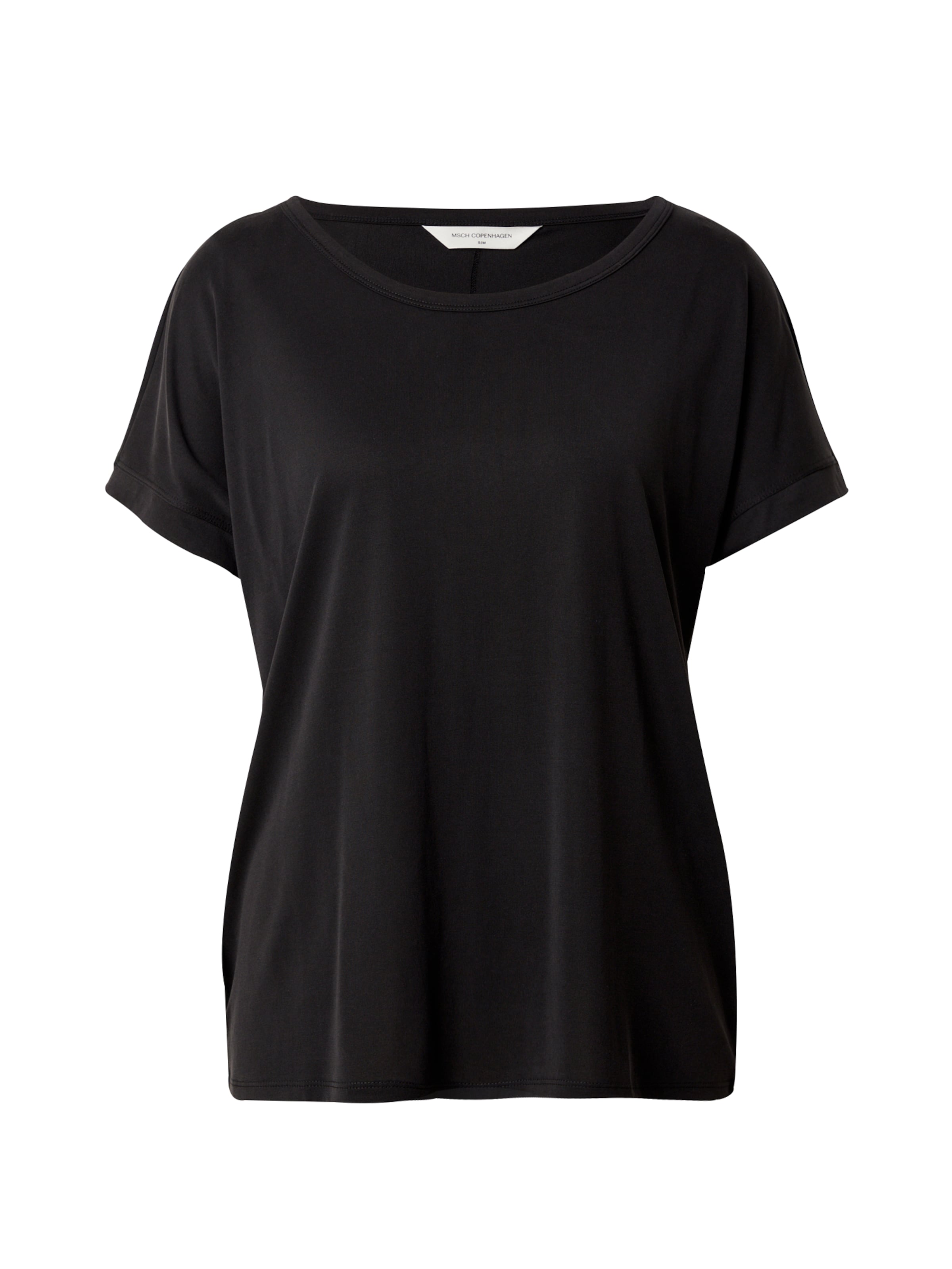 MSCH COPENHAGEN Тениска 'Fenya' в черно: отпред