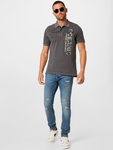 Key Largo Shirt 'COMPANY' in Grau