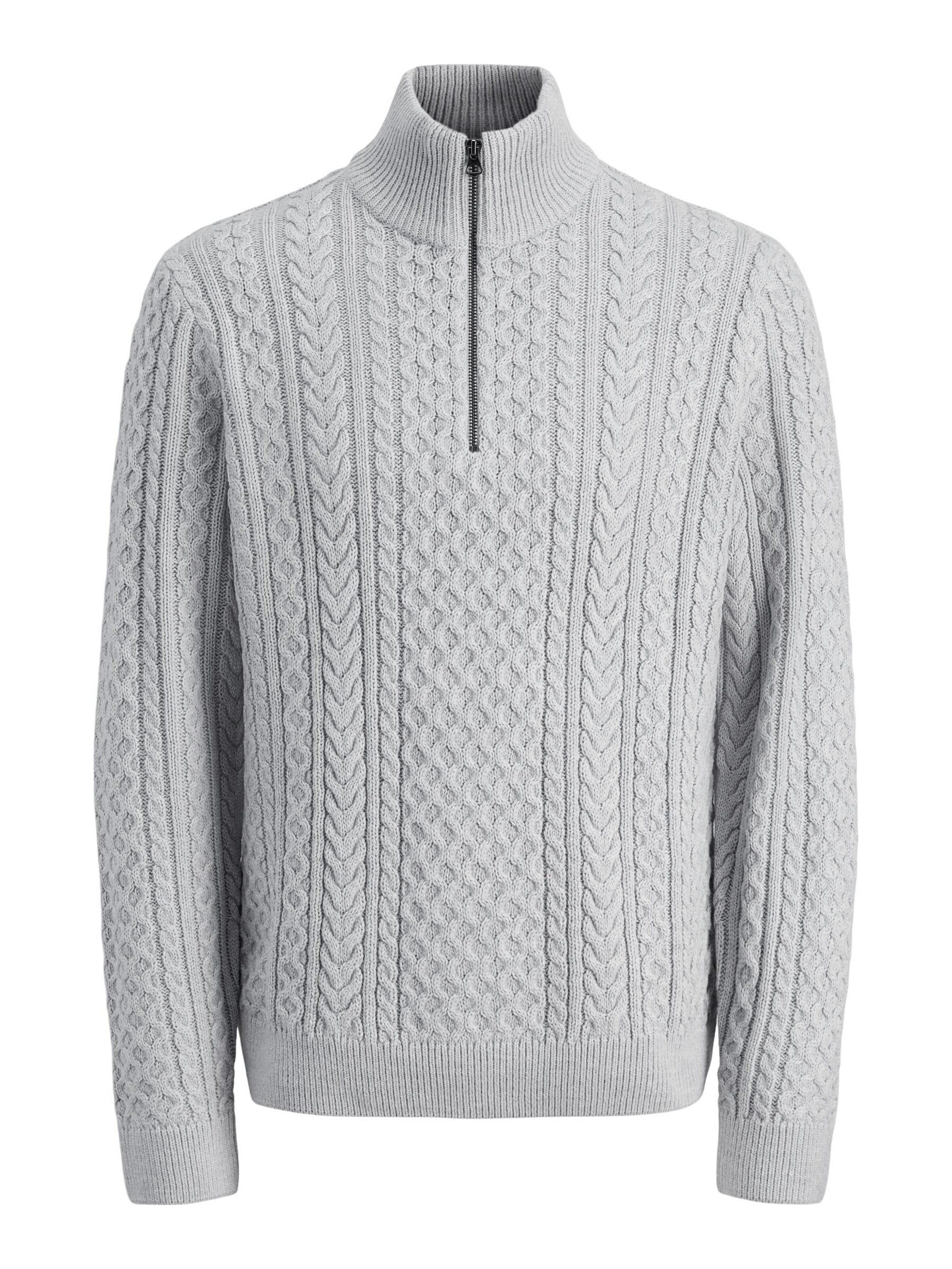 JACK & JONES Sweater 'JPRBLUSean' in Grey: front