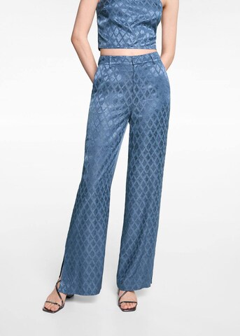 MANGO TEEN Loose fit Pants 'Apatitap' in Blue: front
