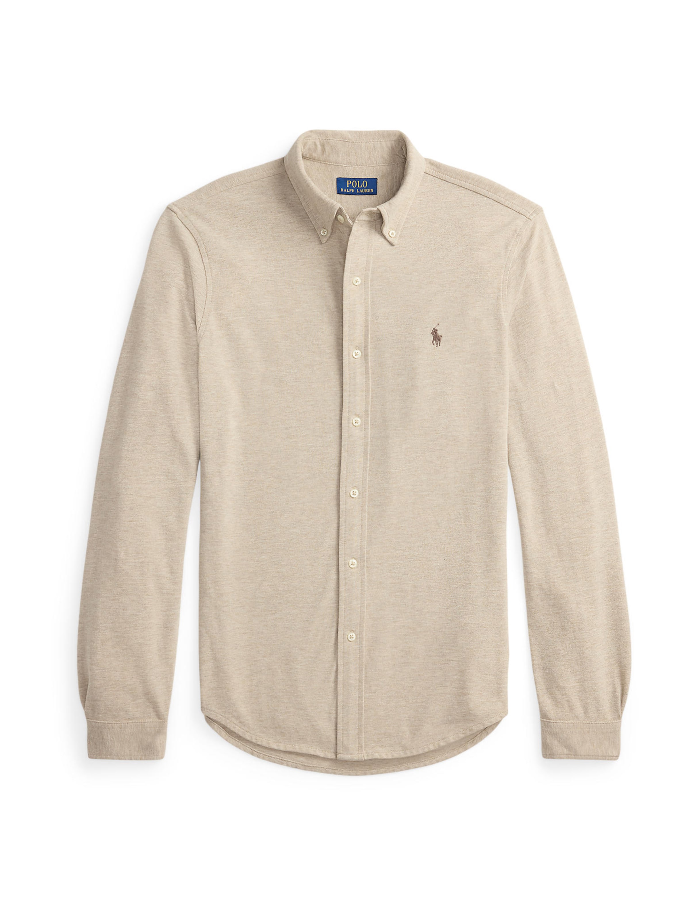 Chemise Polo Ralph Lauren en beige : devant