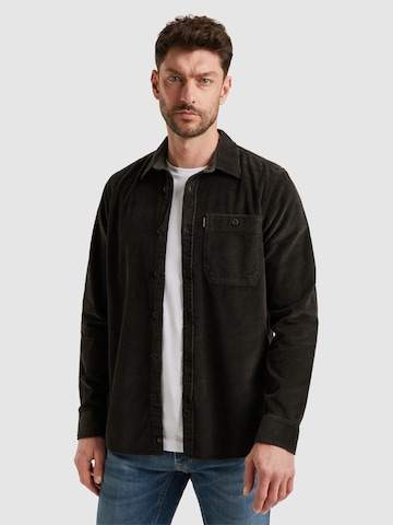 PME Legend Button Up Shirt 'Shirt in corduroy' in Black: front