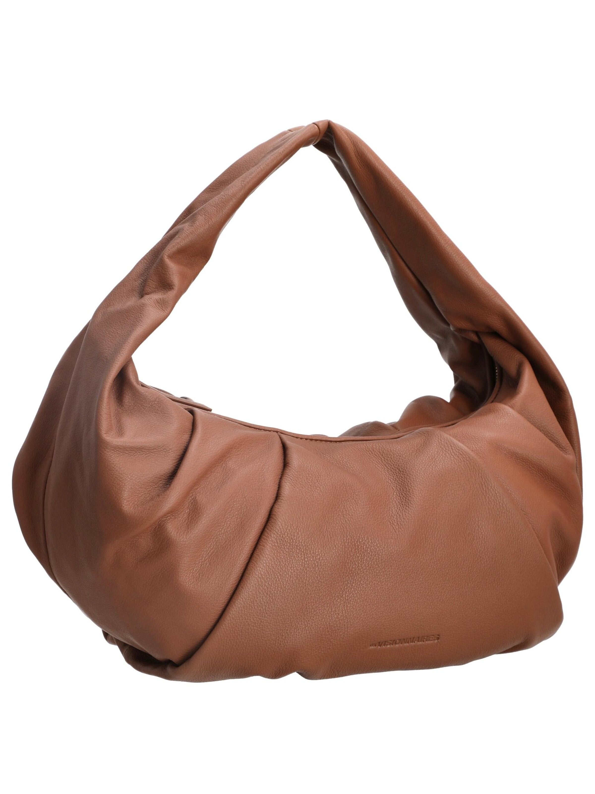 Les Visionnaires Handbag 'Greta Essential Soft Grainy' in Brown