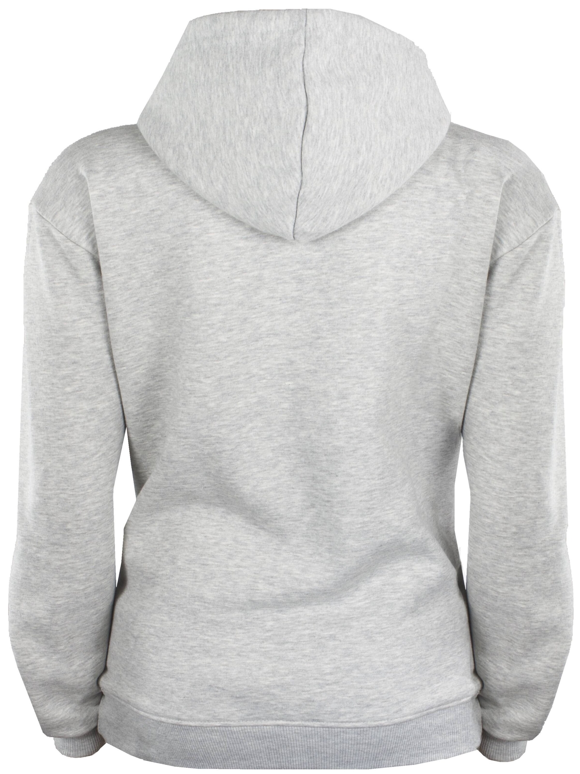 Guggen Mountain Sweatshirt 'Kapuzenpullover HW08 Fleece Hoodie' in Grey