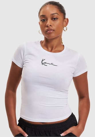 Karl Kani T-shirt 'Essential' i vit: framsida