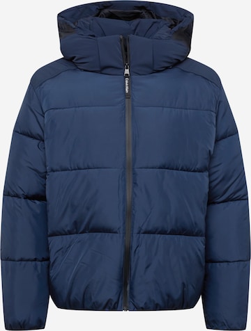 Calvin Klein Winterjas in Blauw: voorkant