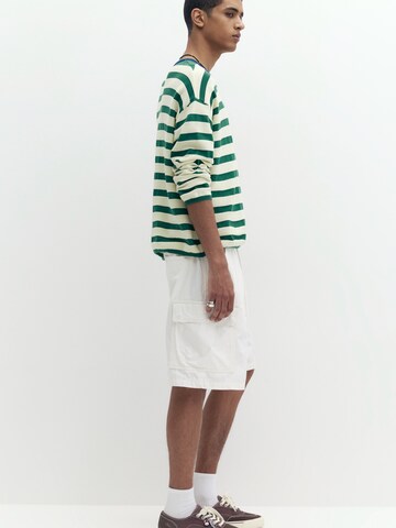 Pull&Bear Loosefit Cargobukser i hvid