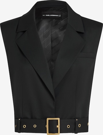 melns Karl Lagerfeld Uzvalka veste 'DNA': no priekšpuses