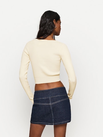 Pull-over Bershka en beige