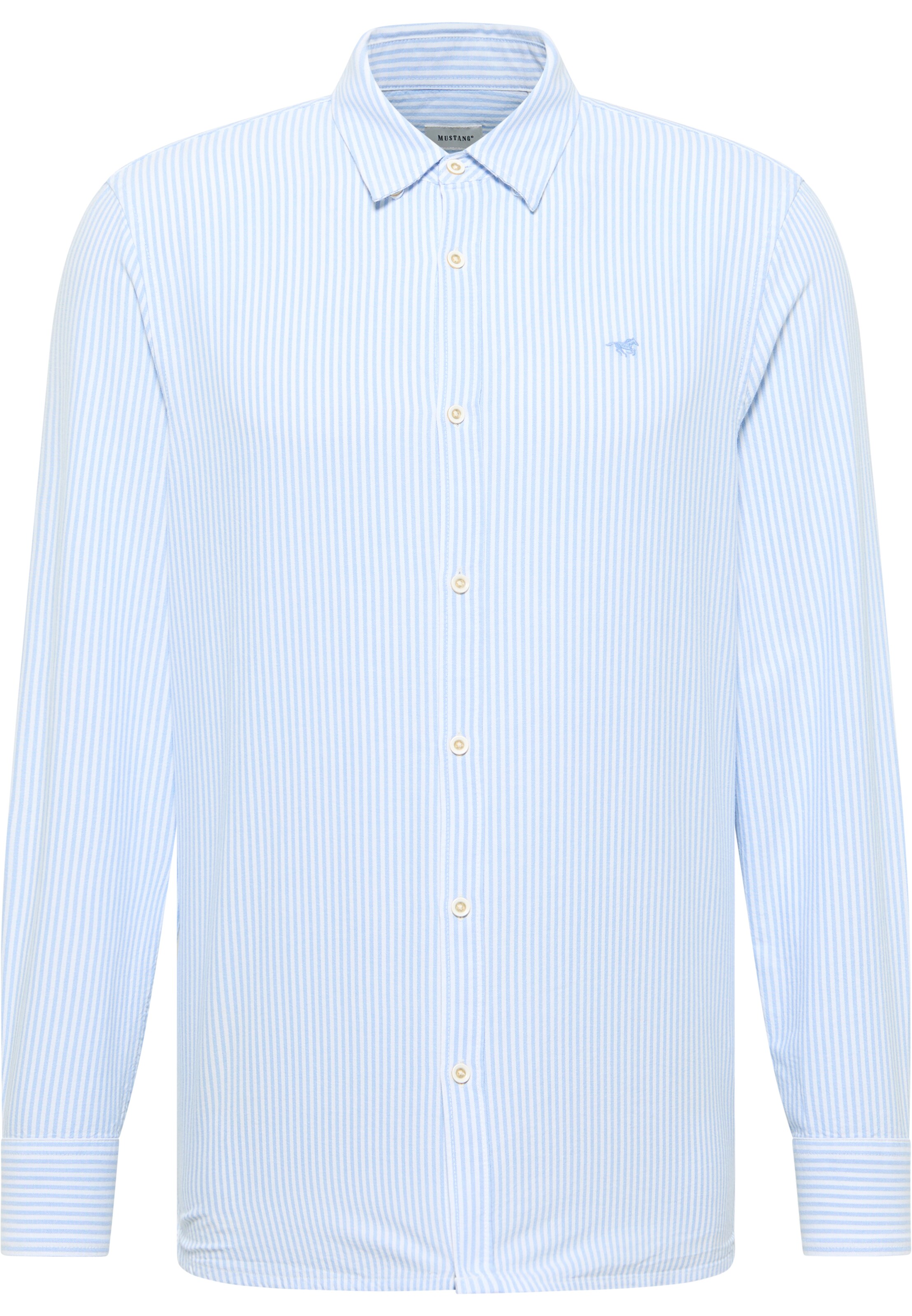 MUSTANG Regular fit Button Up Shirt 'Edinburg' in Blue: front