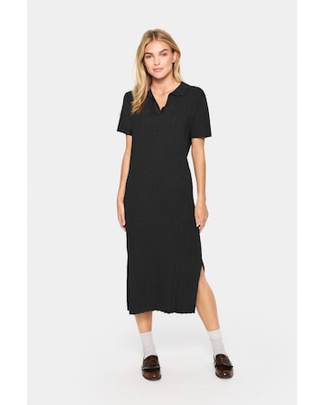 SAINT TROPEZ Jurk 'Fumiko' in Zwart