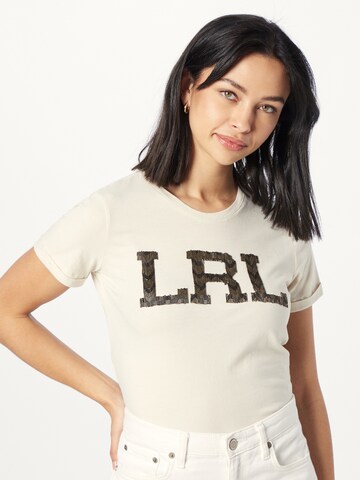 Lauren Ralph Lauren T-Shirt in Beige: predná strana