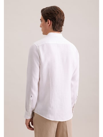 SEIDENSTICKER Comfort fit Overhemd 'Schwarze Rose' in Wit