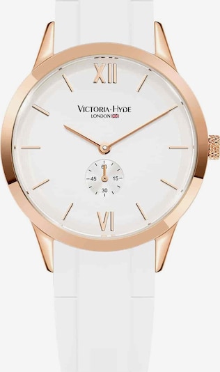 Victoria Hyde Analoog horloge in de kleur Rose-goud / Wit, Productweergave