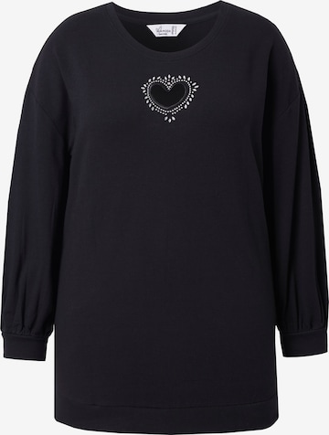 MIAMODA Sweatshirt in Black: front