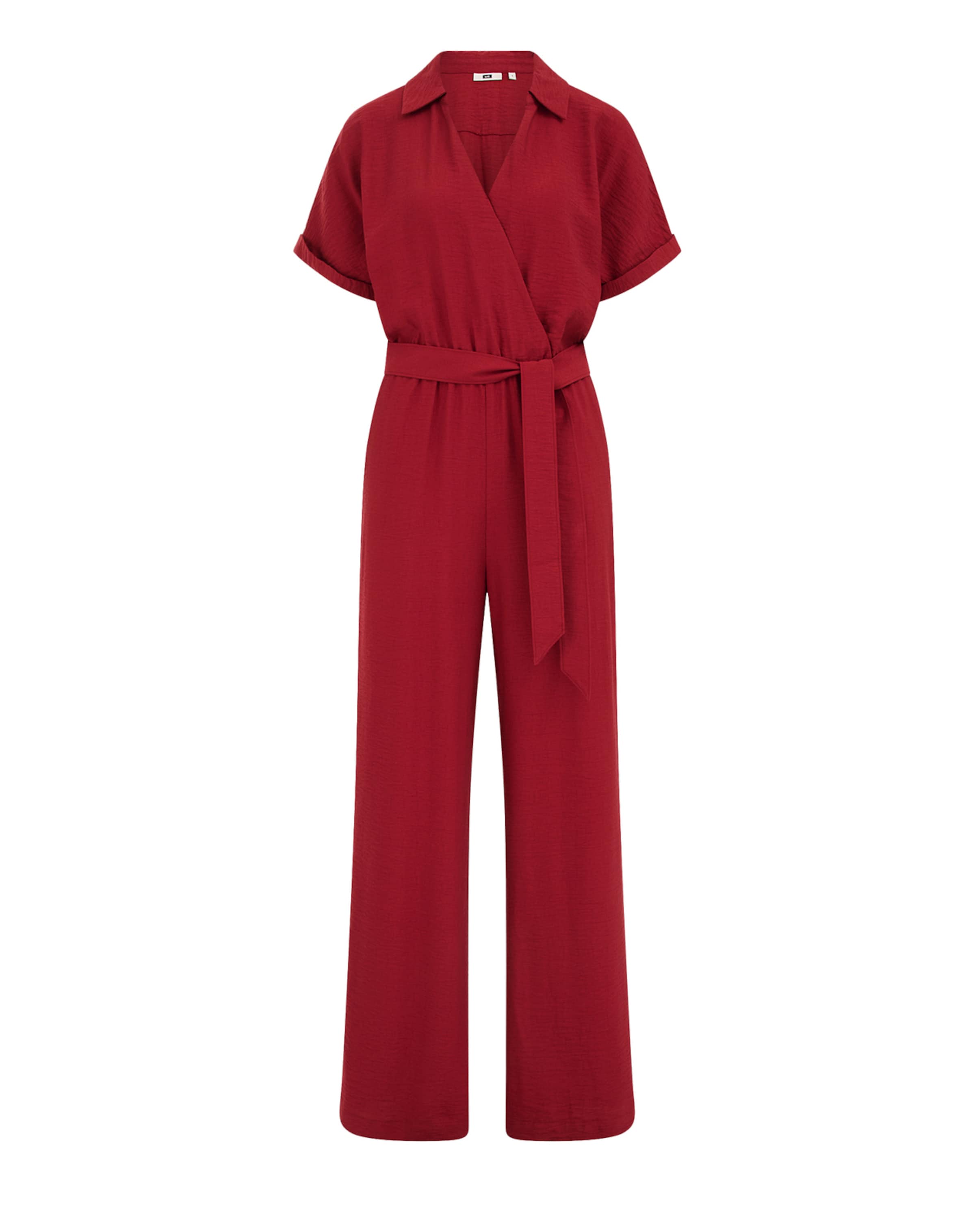 WE Fashion - Jumpsuit en rojo: frente