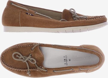 5TH AVENUE Flats & Loafers in 38 in Brown: front