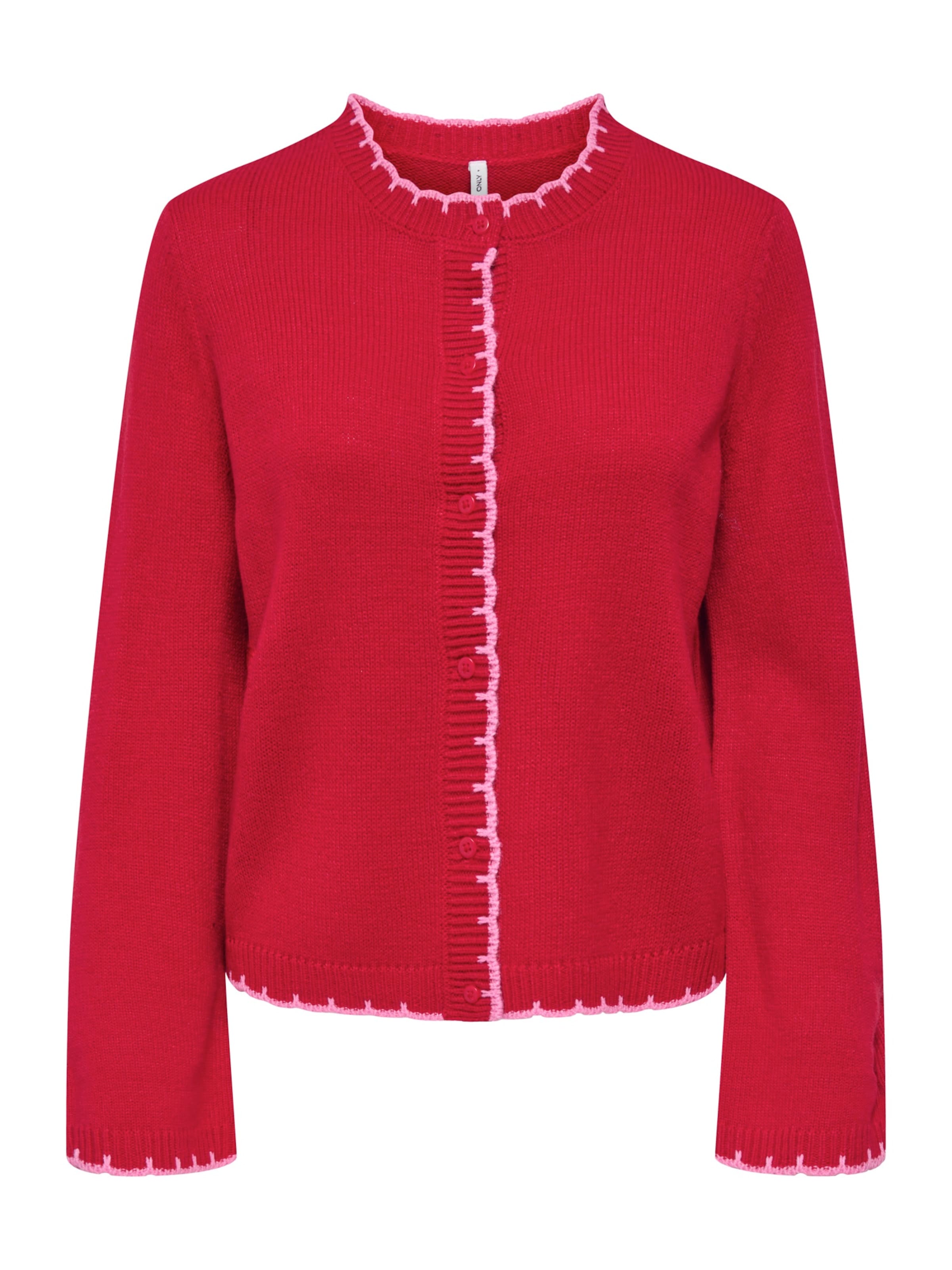 ONLY Kardigan 'ONLLINN' – červená: přední strana