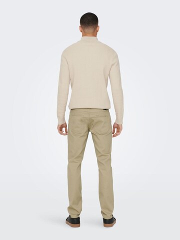 Regular Pantaloni 'Loom' de la Only & Sons pe bej