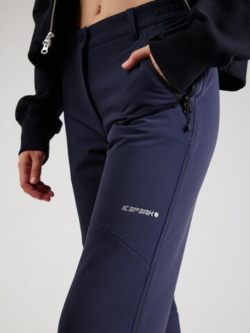 ICEPEAK Regular Outdoor trousers 'BEELITZ' in Blue