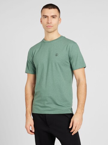 Volcom - Camisa em verde: frente