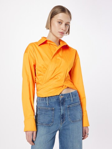 SECOND FEMALE Blouse 'Closa' in Oranje: voorkant