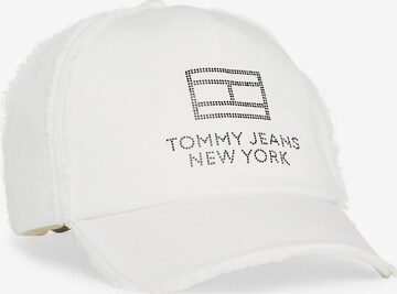 Tommy Jeans Cap in White: front