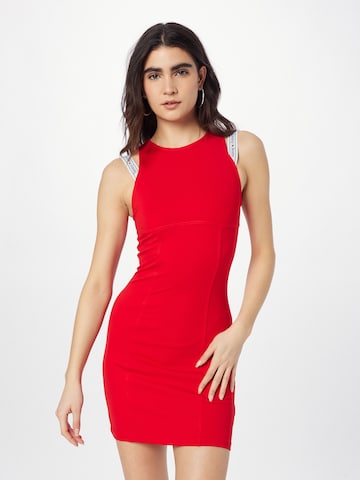 Tommy Jeans - Vestido em vermelho: frente