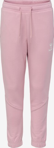 Effilé Pantalon 'NUTTIE' Hummel en rose : devant