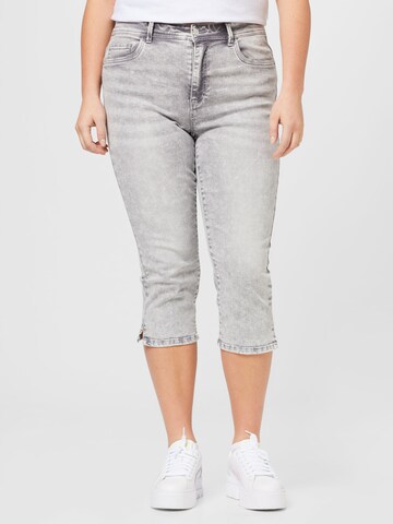 ONLY Carmakoma Slim fit Jeans 'Sally' in Grey: front