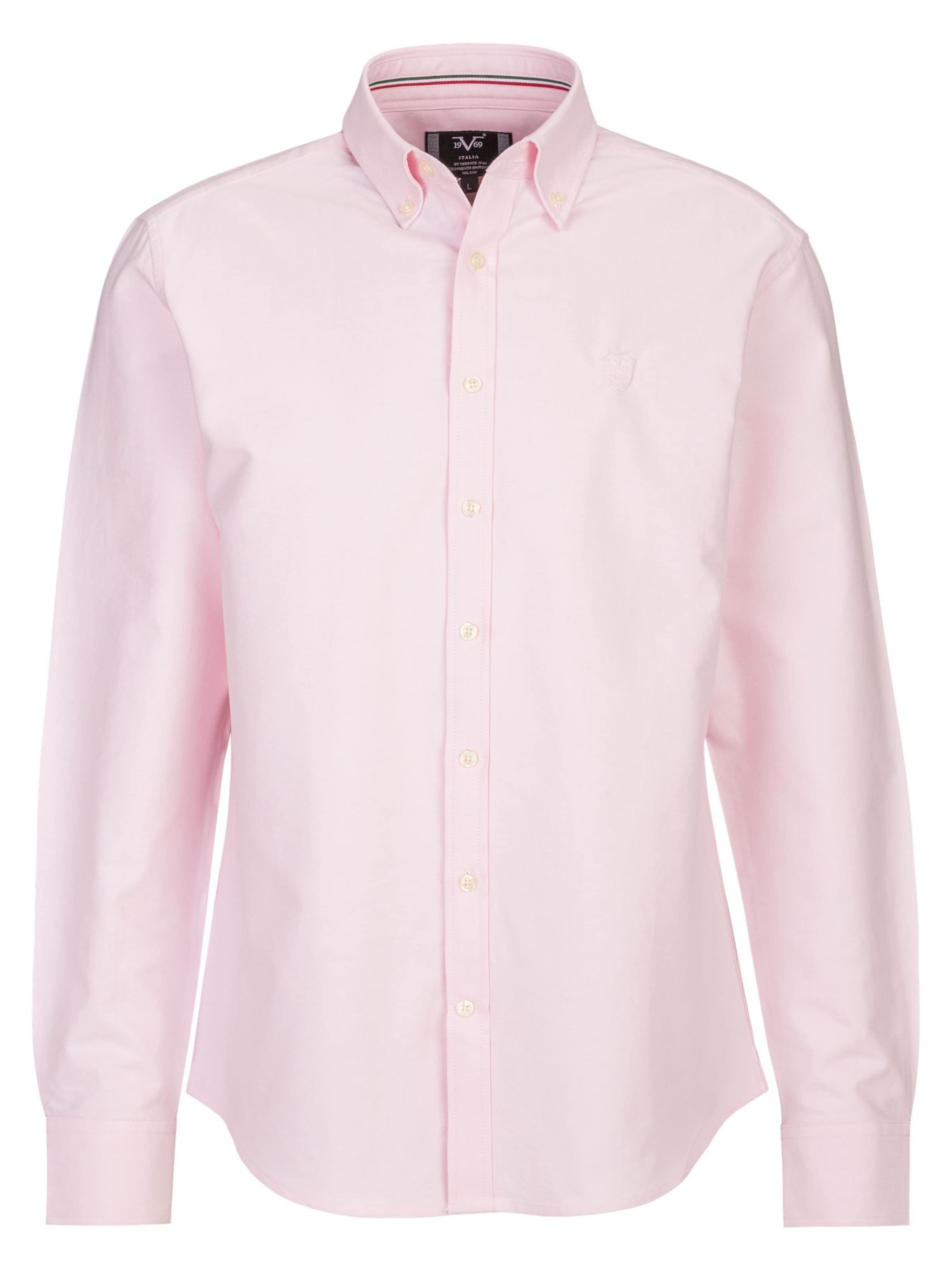 19V69 ITALIA Regular Fit Forretningsskjorte 'Rocco' i pink: forside