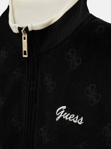 GUESS Zip-Up Hoodie in Black