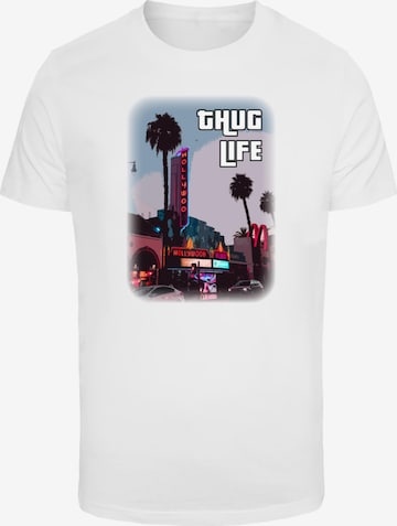 Merchcode Shirt 'Grand Thug Life' in Weiß: predná strana
