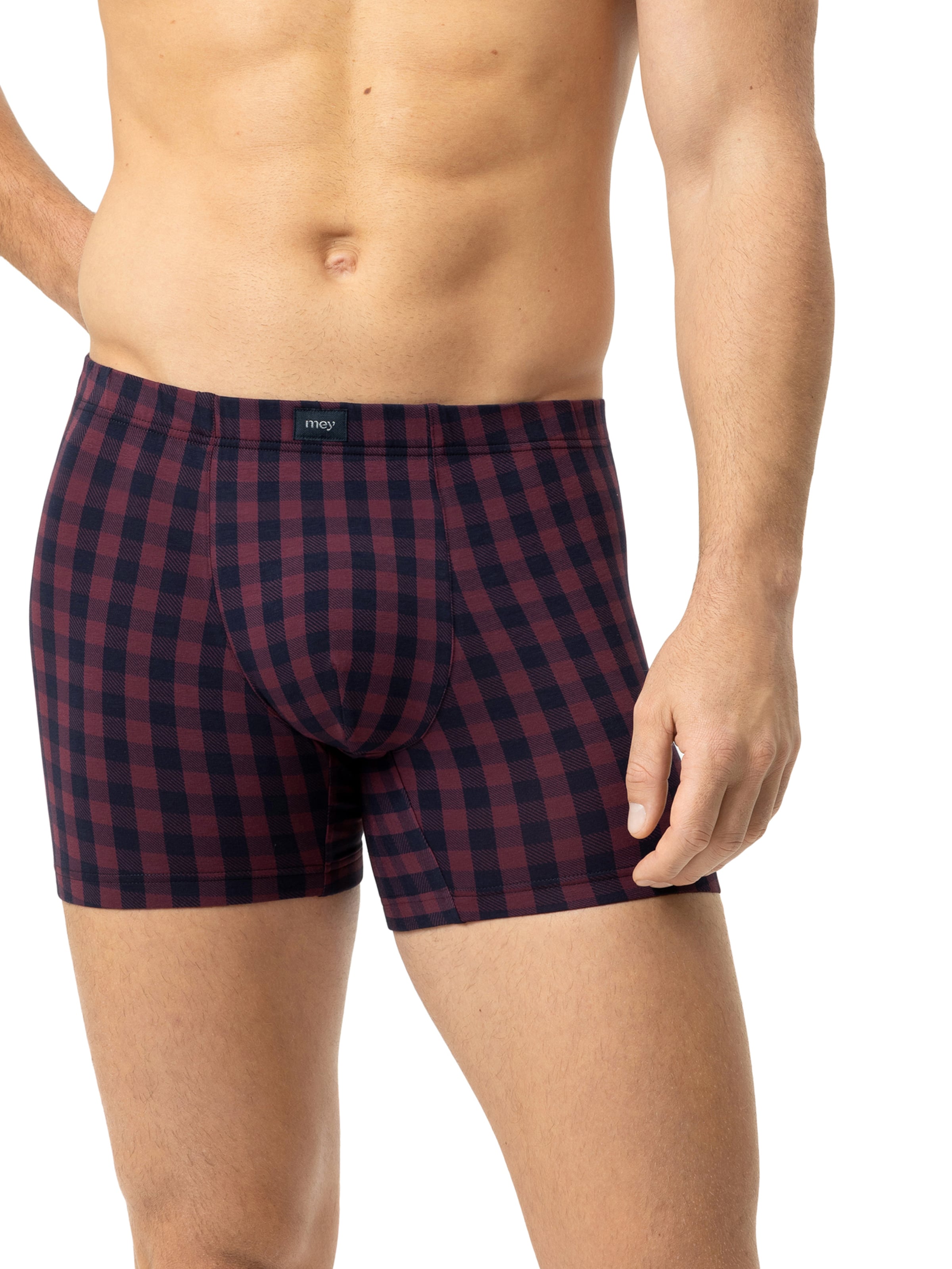 Boxers ' Serie Lumber Grid ' Mey en bleu : devant