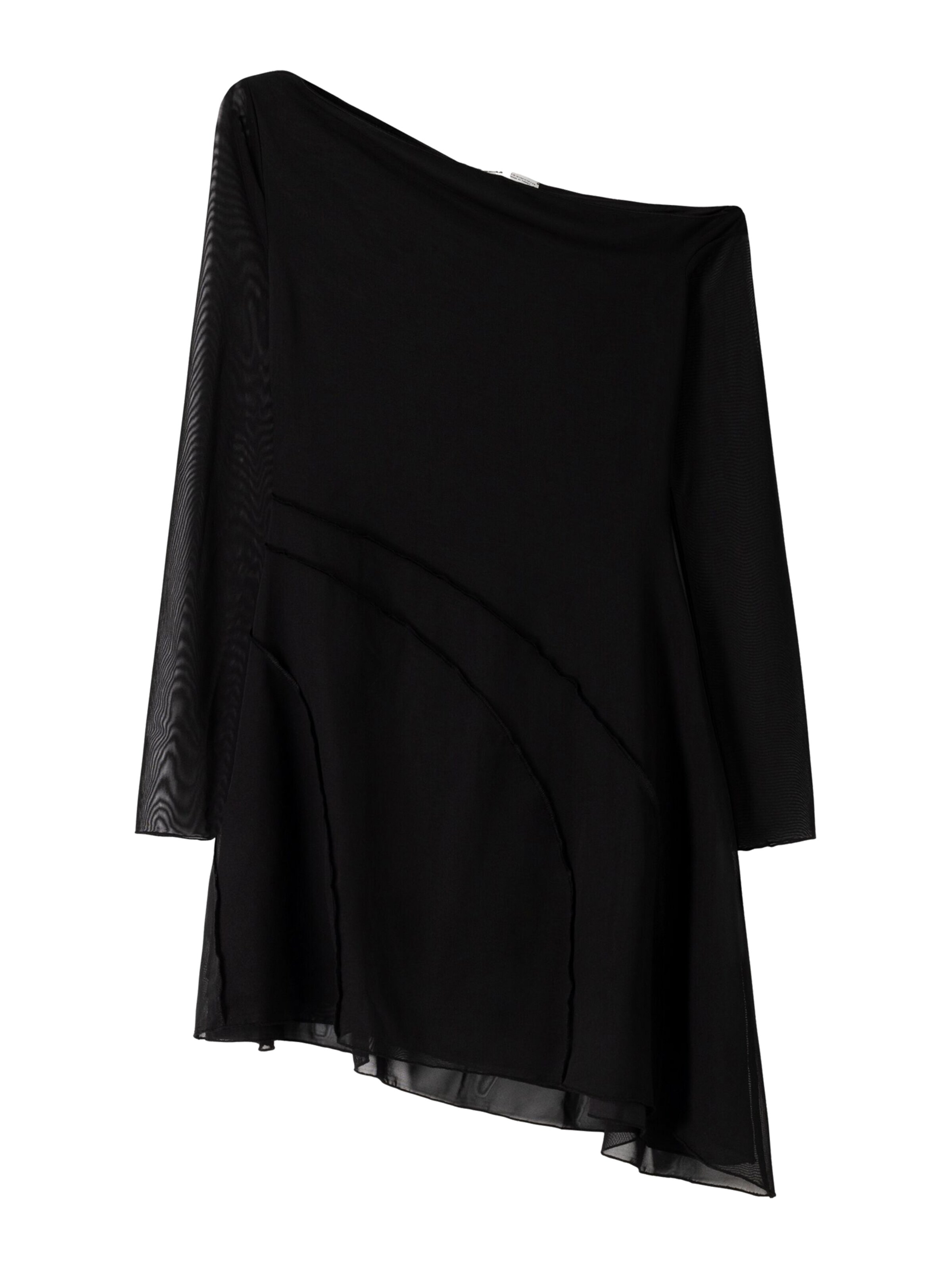 Bershka Obleka | črna barva: sprednja stran