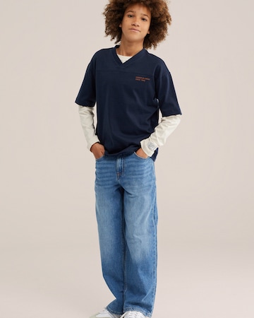 WE Fashion T-shirt i blå