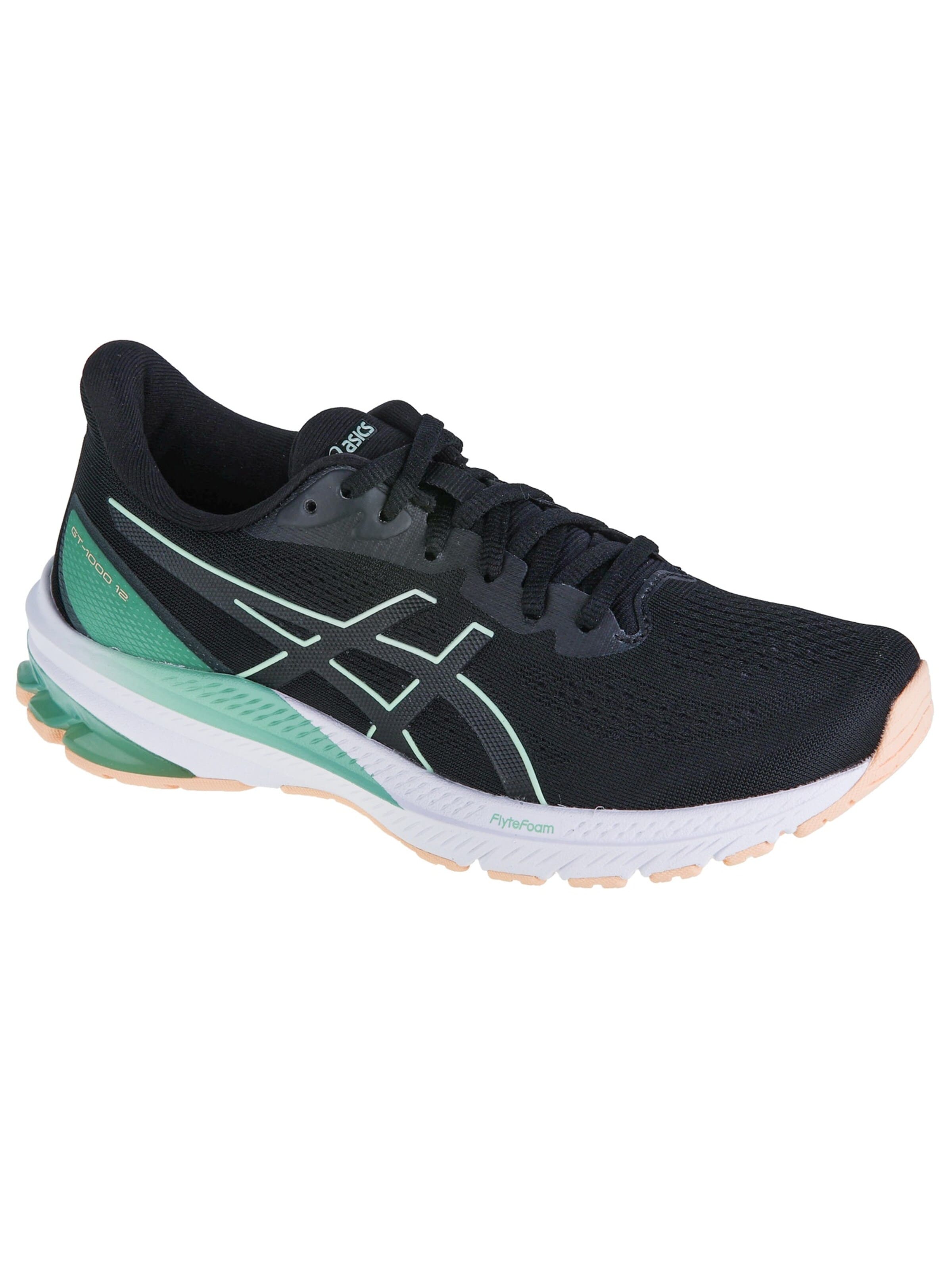 ASICS Loopschoen 'GT-1000 12' in Zwart: voorkant