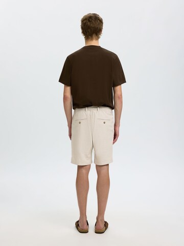 Regular Pantalon 'SLHBrody' SELECTED en beige
