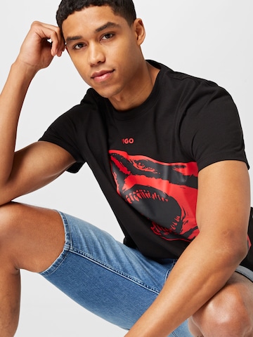 T-Shirt HUGO Red en noir