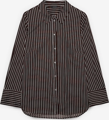 Fiorella Rubino - Blusa en marrón: frente