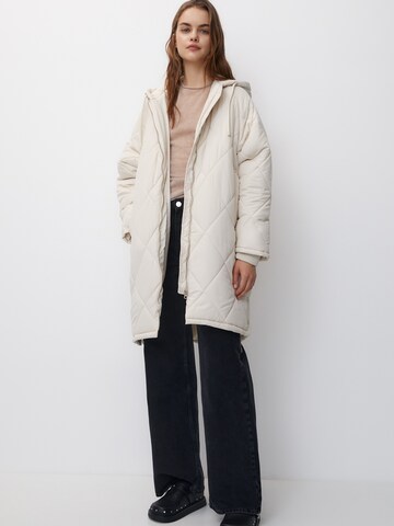 Pull&Bear Tussenmantel in Beige: voorkant