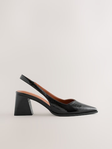 Next Lodičky s otvorenou pätou 'Forever Comfort' - Čierna