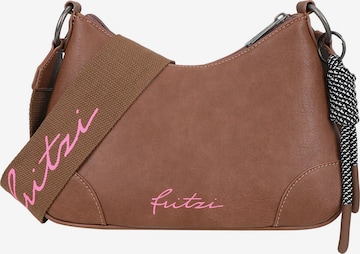 Borsa a tracolla 'Lou' di Fritzi aus Preußen in marrone: frontale