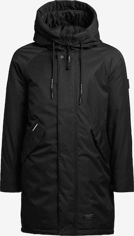 khujo Winter Parka 'Tandem' in Black: front